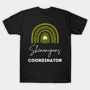 Shenanigans Coordinator Squad St Patricks Day Rainbow T-Shirt